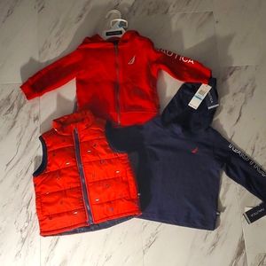 Nautica Baby clothes bundle 6-9M, red and blue.